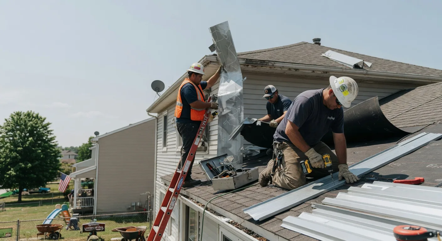 Storm Damage Metal Roof Repair in San Acacia, NM